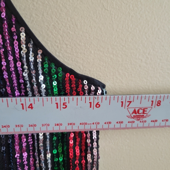 4/$15 SALE INC International Concepts | Sequin Sexy Tank Top Blouse Large NWOT - Picture 8 of 8
